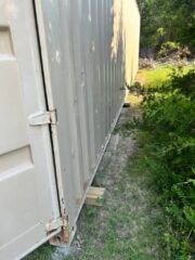 RV Park - Container delivered and placed on beams